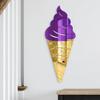 4ArtWorks - Acrylic Ice Cream Cone Grape Wall Art - Ready to Hang Wall Mirror Decoration for Bedrooms, Nursery Room, Dorms, Baby Playroom Accent Mirror - Hand Assembled & Made in The USA view 2