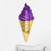 4ArtWorks - Acrylic Ice Cream Cone Grape Wall Art - Ready to Hang Wall Mirror Decoration for Bedrooms, Nursery Room, Dorms, Baby Playroom Accent Mirror - Hand Assembled & Made in The USA view 3