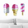 4ArtWorks - Acrylic Strawberry Wafer Cake Cone Ice Cream Cone Wall Art - Wall Mirror Decoration for Bedrooms, Nursery Room, Dorms view 3