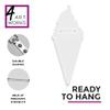 4ArtWorks - Acrylic Ice Cream Cone Strawberry Wall Art - Ready to Hang Wall Mirror Decoration for Bedrooms, Nursery Room, Dorms, Baby Playroom Accent Mirror - Hand Assembled & Made in The USA view 2
