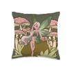 Fairycore Aesthetic Anime Elf Fairy Core Grunge Faecore Throw Pillow view 1