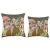 Fairycore Aesthetic Anime Elf Fairy Core Grunge Faecore Throw Pillow view 3
