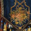 Table Runner RENRUIRUI- Multi- Size Luxury Flowers Embroidered Jacquard, with Handmade Multi-Tassels, for Dining Room Dresser Wedding Party Decorations,Blue (Size : 35280cm) view 4