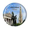 Austrian Parliament Vienna Fridge Magnet Crystal Tourist Souvenir Gift Collection Refrigerator Magnetic Sticker view 1