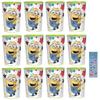 Despicable Me Birthday Party Supplies Bundle Pack includes12 Plastic Reusable 16oz Cups and 1 Dinosaur Sticker Sheet - 12 Count view 1