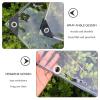 Sonakia 600g/m Tarp Waterproof Heavy-Duty, Transparent PVC Tarpaulin, Tear-Resistant Tarp with Eyelets, Weatherproof Tarpaulin Cover for Garden Furniture, Plants, Terraces, Clear,1x2.5m/3.3 * 8.2ft view 2