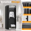 AMSXNOO Clothing Store Fitting Room, Strong Load- Bearing Locker Room Removable Portable Stable Privacy Dressing Room for Indoor Outdoor House Office Shopping Mall (Color : Black, Size : 85x80x200CM) view 3