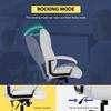Big and Tall 500lbs Wide Seat Ergonomic Desk Chair with Lumbar Support Arms Headrest Massage Office Chair Rolling Swivel PU Leather Task Computer Chair for Adults (White) view 4