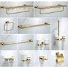 ZTBH Bathroom Hardware Sets Bathroom Hardware Set, Corner Shelf, Paper Holder, Hook, Toilet Brush Holder, Towel Rail Bathroom Hardware Towel Set (Color : Tooth Brush Holders) view 2