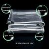 Transparent PVC Plastic Tarpaulin 22m 23m 24m 33m 34m, Waterproof Clear Tarpaulin, 0.35mm Tear-Resistant Anti-Aging Outdoor Tarp Cover Awning, Customizable,Transparent-2.12.5m/6.98.2ft view 4