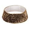 Carpet Skirt,laozibierewo1 Sequins Glitter Christmas Tree Base Collar Around Decorative Skirt Decor view 1
