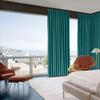 Archu Sheets Pinch Pleated with Hanging Hook Curtains Living Room Bedroom Meetingroom Club Theater Patio Sliding Door Extra Long Drapes (Seafome Green Solid, 72 Inch Wide by 96 Inch Long- 1 Panel) view 2