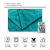 Archu Sheets Pinch Pleated with Hanging Hook Curtains Living Room Bedroom Meetingroom Club Theater Patio Sliding Door Extra Long Drapes (Seafome Green Solid, 72 Inch Wide by 96 Inch Long- 1 Panel) view 4