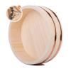 12 Sizes,Wooden Hangiri Sushi Rice Mixing Bowl Tub Sushi Oke Copper Bands for Sushi Restaurant Kitchen,27cm/10.6in view 1