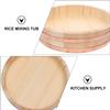 12 Sizes,Wooden Hangiri Sushi Rice Mixing Bowl Tub Sushi Oke Copper Bands for Sushi Restaurant Kitchen,27cm/10.6in view 4