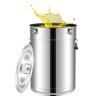 AIZYR Milk Can for Liquid and Solid Storage/Transporting, 304 Stainless Steel Airtight Storage Canister with Silicone Seal Dent & Carry Handle,175L view 1