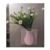2 Pieces Magic Silicone Vase for Window, Wall Vase Grass Stick On The Wall Wall Hanging Vase Flowerpot Suspension Wall Hanging Reusable Apply to Dinning Room Office Bedroom (Color : Pink) view 1