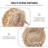 DOITOOL Wicker Rattan Girl Basket Woven Storage Basket with Handles, Wedding Girl Baskets Easter Basket Decorative Wicker Laundry Basket Rustic Basket for Wedding Easter, L view 4