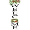 Beechdale Frames Porch Sitter - WELCOME WREATH - 8" x 43" view 1