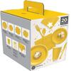 Assorted Yellow Sunshine Tableware Party Kit for 20 Guests - 1 Set - Durable & Stylish Party Supplies, Perfect for Celebrations & Events view 3