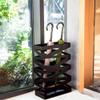 Umbrella Stand Rack Black Metal Umbrella Holders, Large Capacity Umbrella Bucket with Hooks, Used for Business Hotel Office Entrance, Can Store 20 Umbrellas view 2