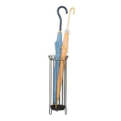 Umbrella Stand Rack Vintage Umbrella Stand, Metal Wrought Iron Umbrella Bucket, Umbrella Storage Rack for The Entrance of Family Business Hotel, with Drip Tray