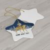 Cheetah Ornaments for 2026 Christmas Tree Personalized Name Gifts 2027 New Year Eve Decorations White Star view 3