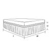 Dust Ruffle with Split Corner Bed Skirt 100% Cotton 800 Thread Count 15" Drop Lenth Ruffle Bed Skirt, Easy Fit, Three Side Coverage, Bed Skirt Twin XL Size Chocolate view 2