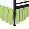 Dust Ruffle with Split Corner Bed Skirt 100% Cotton 800 Thread Count 18" Drop Lenth Ruffle Bed Skirt, Easy Fit, Three Side Coverage, Bed Skirt Full Size Sage view 1
