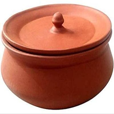 HomeLoft Basics Clay Pot Dahi Handi 2000 Ml