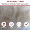 LAMBZY Faux Sheepskin Super Soft Hypoallergenic Silky Shag Rug for Living Room, Kids Room, Sofa (8'x11', Cream) view 2