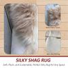 LAMBZY Faux Sheepskin Super Soft Hypoallergenic Silky Shag Rug for Living Room, Kids Room, Sofa (8'x11', Beige) view 4