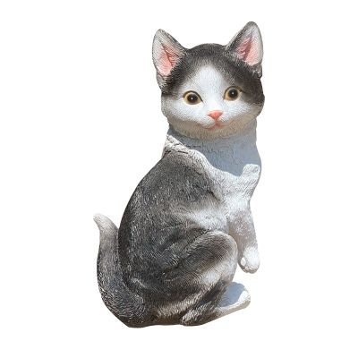 Baicone Cat Doll Collection, Cat Pet Memorial Statue, Living Room Bedroom Study Office Desktop Decoration,A