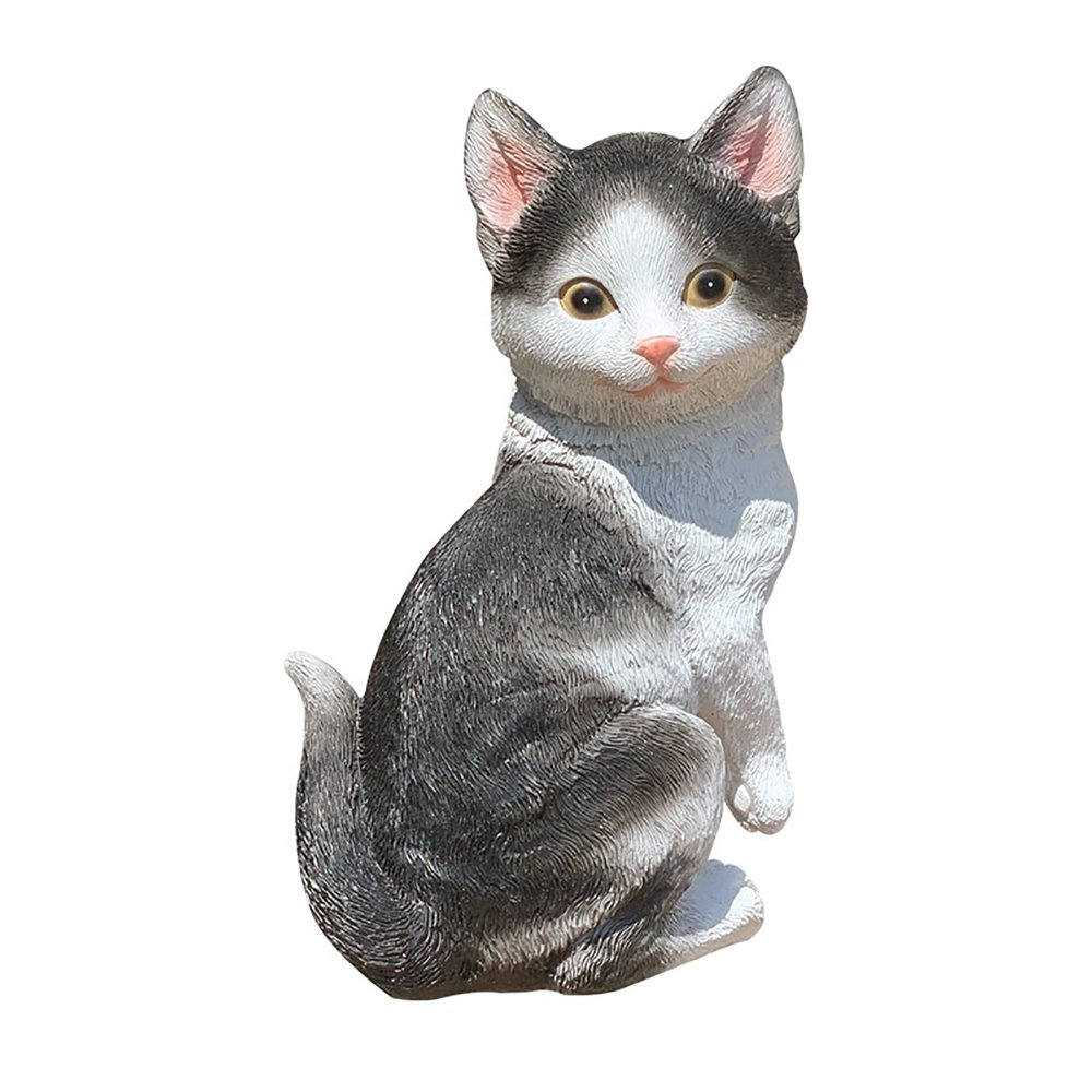 Baicone Cat Doll Collection, Cat Pet Memorial Statue, Living Room Bedroom Study Office Desktop Decoration,A