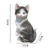 Baicone Cat Doll Collection, Cat Pet Memorial Statue, Living Room Bedroom Study Office Desktop Decoration,A view 2