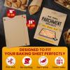 [220 Sheets] Full Sheet Pan 16 x 24 Inch Parchment Paper Baking Sheets by Bakers Signature | Precut Silicone Coated & Unbleached Will Not Curl or Burn Non-Toxic & Comes in Convenient Packaging view 3