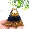 ZTBH Crystal Pyramid Orgonite Crystal Pyramid with Lotus Base Healing Crystals view 2