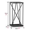 Umbrella Stand Racks Black Indoor Umbrella Holder, Hallway Umbrella Stand with Hook and Drip Tray, Iron Umbrella Basket for 12 Umbrellas, 11x11x22inch view 2