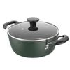 1pc Non-stick Soup Pot Lid Blackish Green Dual Handle Stew Pot Thick Material for Home Cooking for Soups and Healthy Meals view 1
