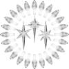 KonohaELF Ceramic Christmas Tree Replacement Lights Bulbs, Clear White Medium Twist Plastics Pegs Ornaments for Ceramic Tree(87 Bulbs 3 Topper Star) view 1
