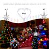 KonohaELF Ceramic Christmas Tree Replacement Lights Bulbs, Clear White Medium Twist Plastics Pegs Ornaments for Ceramic Tree(87 Bulbs 3 Topper Star) view 4