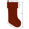 DUO ER 5pcs Printed Gold Dot PV Velvet Christmas Decoration Socks Socks Mouth Christmas Socks Gift Bag Xmas Stockings view 4