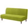 1PCS Sofa Slipcover Stretch Couch Cover All Inclusive Without Armrests Checkered Velvet Washable Furniture Protector Sofa Cover Medium Size Suitable for 145-185cm Sofa(Napped-Lazy Green) view 1