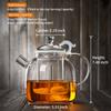 68OZ Glass Teapot, Large Glass Tea Pot With Infuser, Kettle For Stove Top, Tea Cup With Infuser For Loose Leaf Tea Steeper 2000ML, Dishwasher Safe view 2