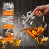 68OZ Glass Teapot, Large Glass Tea Pot With Infuser, Kettle For Stove Top, Tea Cup With Infuser For Loose Leaf Tea Steeper 2000ML, Dishwasher Safe view 3