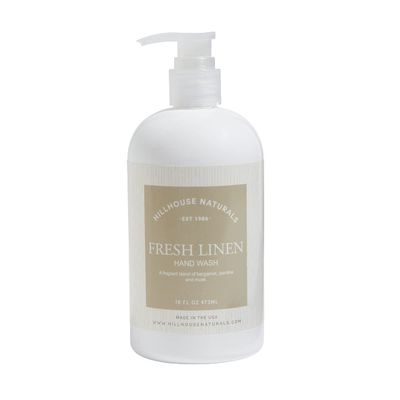 Hillhouse Naturals Merriest Holiday Luxury Hand Soap 16oz, Moisturizing Hand Wash with scents of pine and eucalyptus, Gentle Creamy Hand Soap for Bathroom and Kitchen, Made in USA