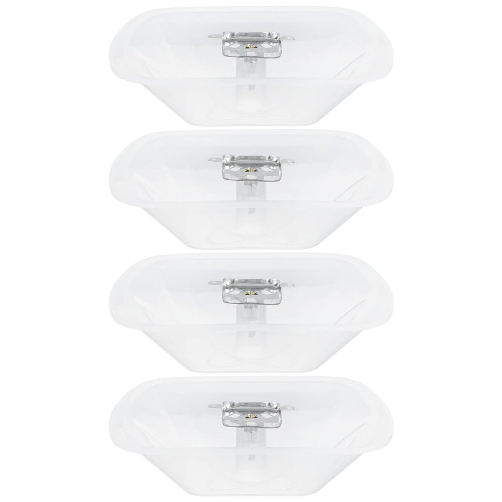 Cabilock 4pcs Transparent Oil Cather for Kitchen Range Hood Oil Receiver Cup Easy to Install Grease Catcher Professional Waste Collection