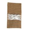 10PCS Burlap Lace Cutlery Holder Silverware Cutlery PouchKnifes Forks Bag Retro Country Wedding Party (Bow Tie) view 3