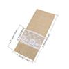 10PCS Burlap Lace Cutlery Holder Silverware Cutlery PouchKnifes Forks Bag Retro Country Wedding Party (Lace 2) view 4