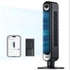 Dreo Smart Tower Fan WiFi Voice Control, Works with Alexa/Google,Floor Standing Bladeless Oscillating Fan with Remote, 6 Speeds, 4 Modes, 12H Timer, for Indoor Bedroom Home Office view 1